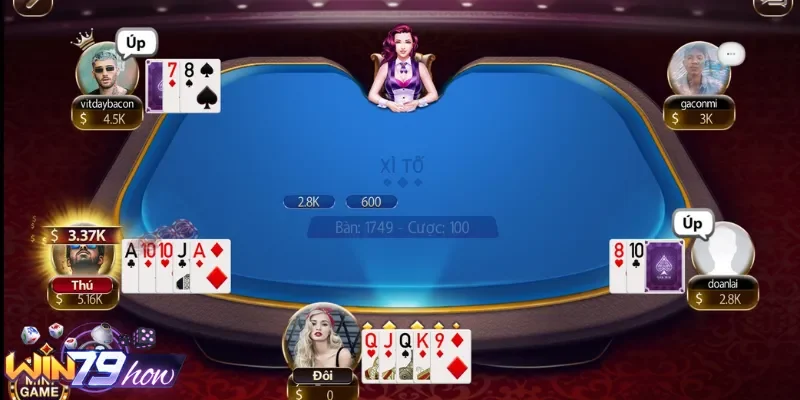 Bật mí bí kíp chiến xì tố Win79 hiệu quả nên áp dụng ngay 1 Ván game xì tố tại Win79