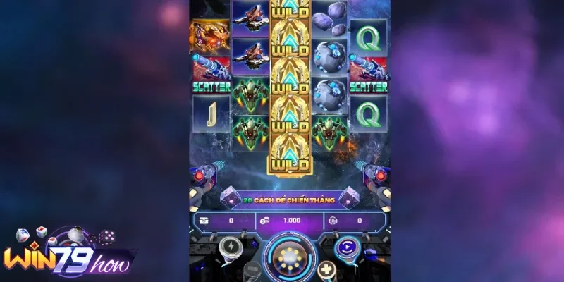 Ngân Hà Đại Chiến Win79 - Chăm Cày Hũ, Lụm Bạc Trăm Tỷ 2 Ý nghĩa của các nút điều khiển