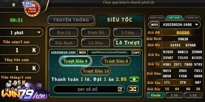 Cổng Game Win79 Chia Sẻ Nhanh Thông Tin Về Lô Đề Siêu Tốc 1 Cược lô đề đa dạng tại Win79
